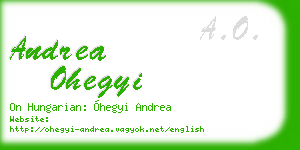 andrea ohegyi business card